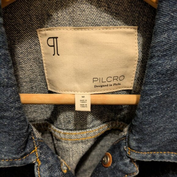 Pilcro | Anthropologie Puff-Sleeve Denim Jacket Size M - Picture 4 of 5